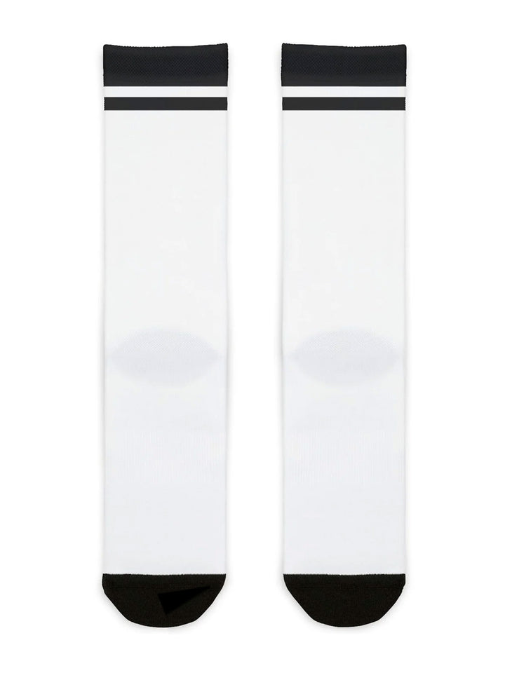 Black Retro Stripes - Socks